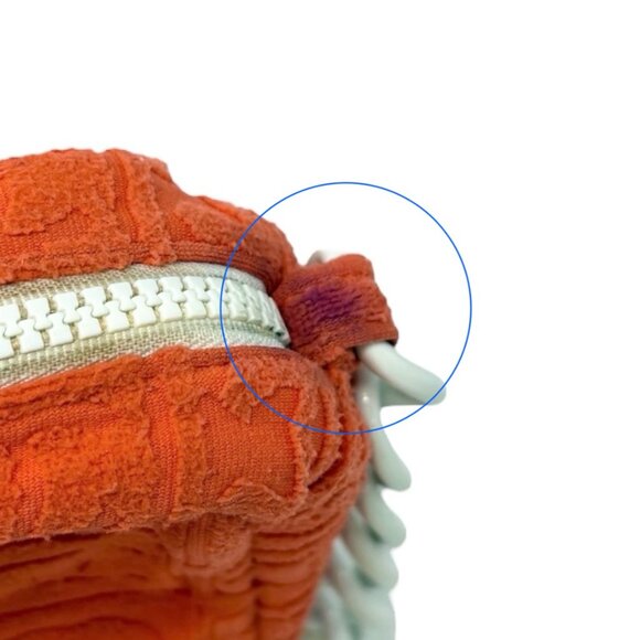 CHANEL Vintage 02S CC Logo Chain Shoulder Bag Handbag Terry Cloth [106384] - Picture 13 of 14